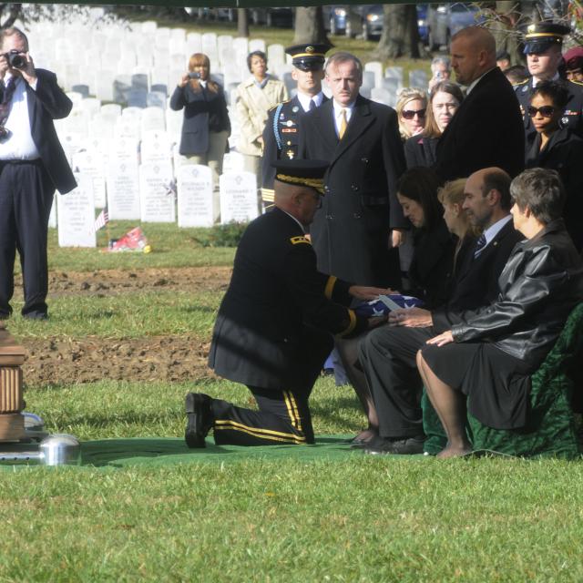 A. L. Dickmyer Funeral At Arlington National Cemetery;