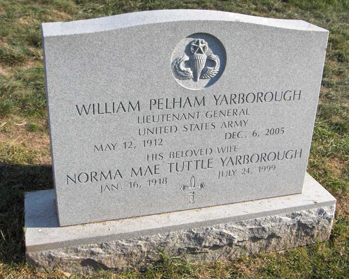 LTG William P. & Norma Mae Yarborough