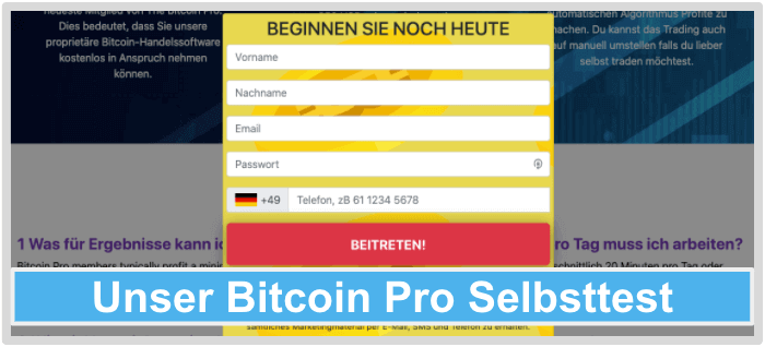Bitcoin Pro Test