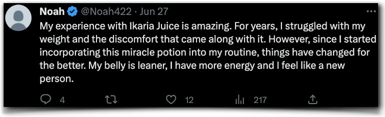 Ikaria Juice Experience Report Rating Experiences