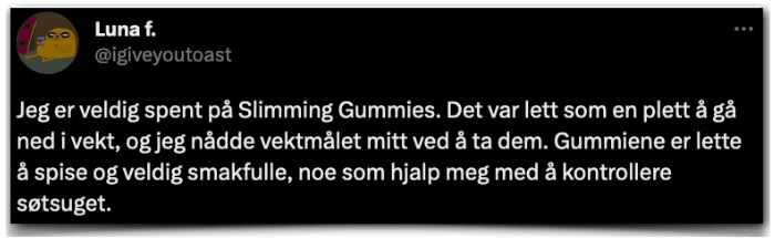 Slimming Gummies Erfaringsrapport Evaluering Erfaring Slimming Gummies