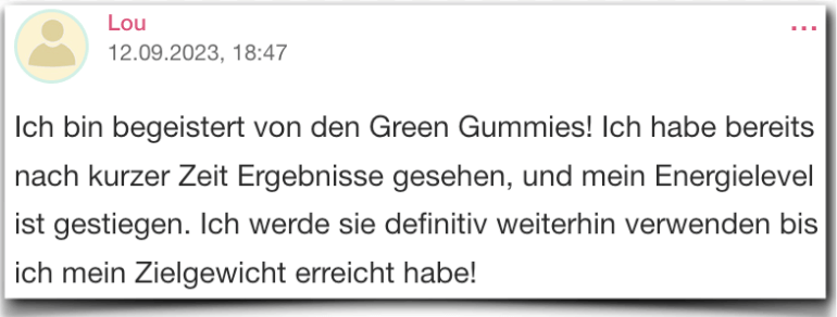 Green Gummies Erfahrungsbericht Bewertung Erfahrungen G7 Green Gummies